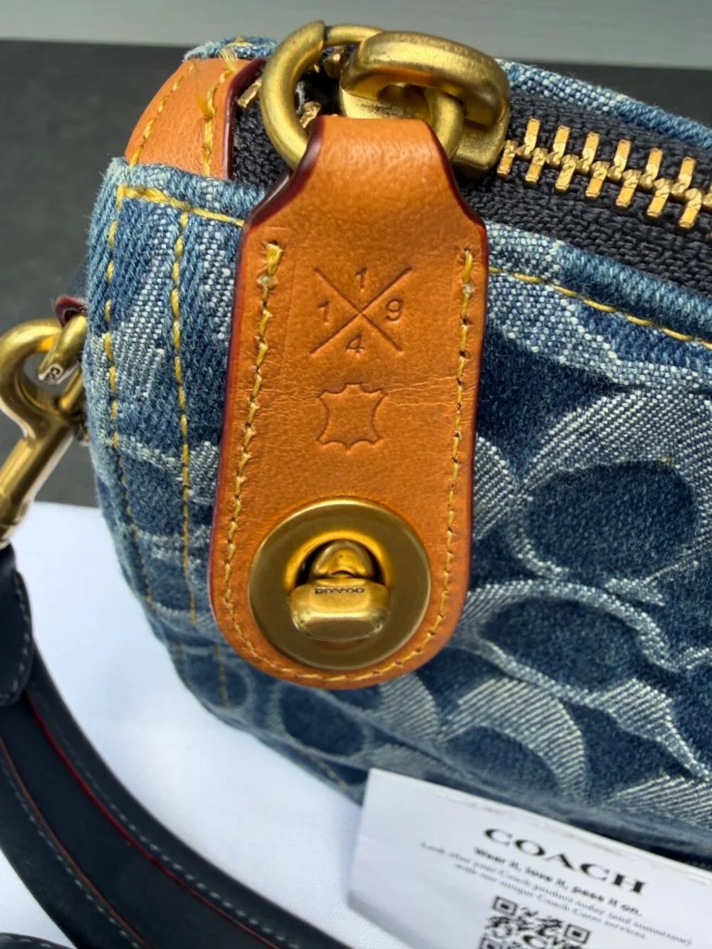 Coach Denim Swinger Bag